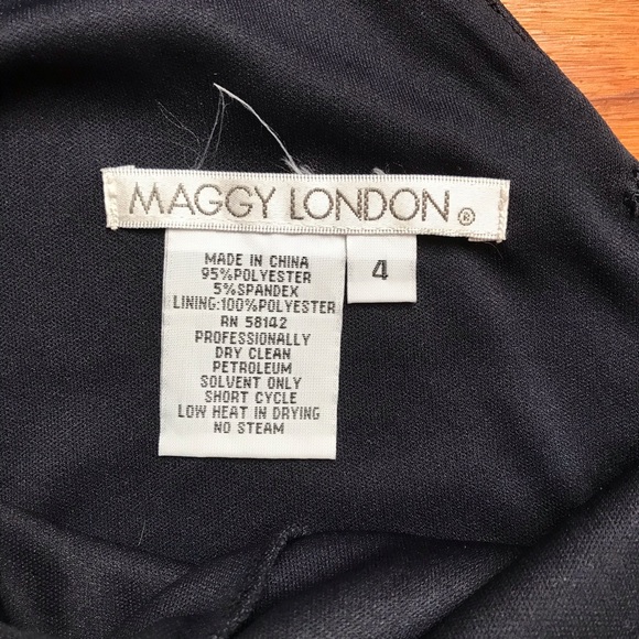 Maggy London Black Beaded Cocktail Dress, NWT, 4 - Picture 8 of 13